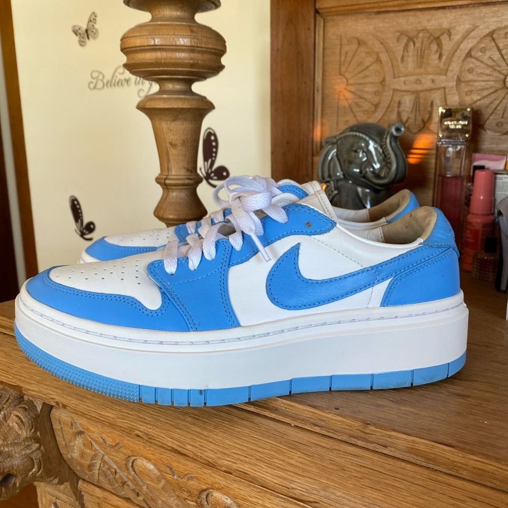 Nike Blue and White Athletic Shoes
